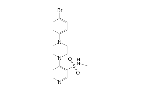 4-[4-(p-bromophenyl)-1-piperazinyl]-N-methyl-3-pyridinesulfonamide