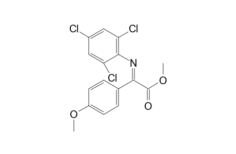 Methyl (E)-2-(4-methoxyphenyl)-2-((2,4,6-trichlorophenyl)imino)acetate