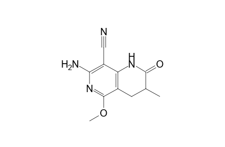 7-AMINO-8-CYANO-3,4-DIHYDRO-5-METHOXY-3-METHYL-1,6-NAPHTHYRIDIN-2(1H)-ONE