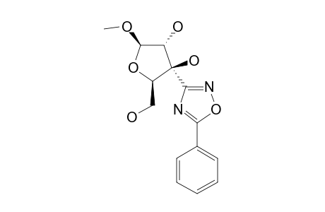 3-C-(METHYL-BETA-D-XYLOFURANO-3-YL)-5-PHENYL-1,2,4-OXADIAZOLE