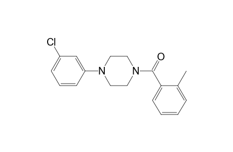 1-(3-Chlorophenyl)-4-(2-methylbenzoyl)piperazine