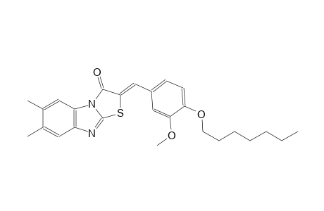 (2Z)-2-[4-(heptyloxy)-3-methoxybenzylidene]-6,7-dimethyl[1,3]thiazolo[3,2-a]benzimidazol-3(2H)-one