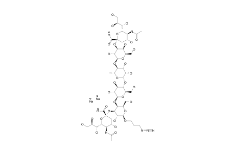 3-AZIDOPROPYL-(5-ACETAMIDO-3,5-DIDEOXY-D-GLYCERO-ALPHA-D-GALACTO-2-NONULOPYRANOSYLONIC_ACID)-(2->3)-BETA-D-GALACTOPYRANOSYL-(1->4)-BETA-L-R