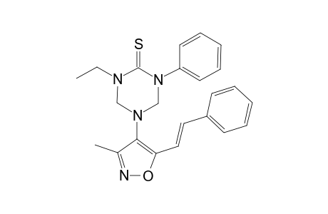 5-(3'-Methyl-5'-styrylisoxazol-4'-yl)-3-phenyl-1-ethyl-2-thione-hexahydro-1,3,5-triazine