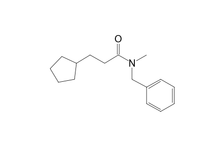 Propionamide, 3-cyclopentyl-N-benzyl-N-methyl-