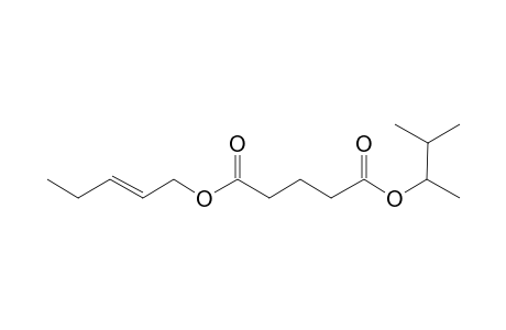 Glutaric acid, pent-2-en-1-yl 3-methylbut-2-yl ester