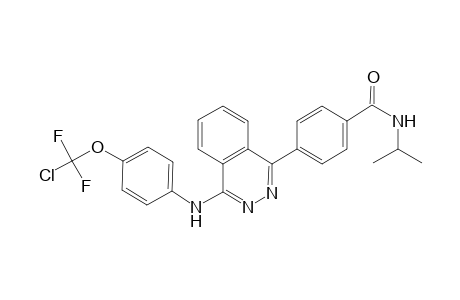 4-[4-[4-[chloro(difluoro)methoxy]anilino]-1-phthalazinyl]-N-propan-2-ylbenzamide