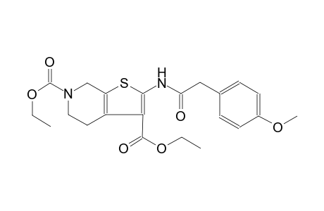 diethyl 2-{[(4-methoxyphenyl)acetyl]amino}-4,7-dihydrothieno[2,3-c]pyridine-3,6(5H)-dicarboxylate