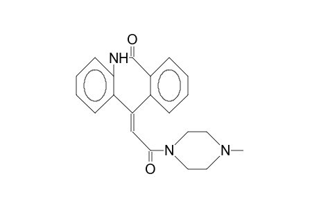 Piperazine, 1-[(5,6-dihydro-6-oxo-11H-dibenz[b,e]azepin-11-ylidene)acet
