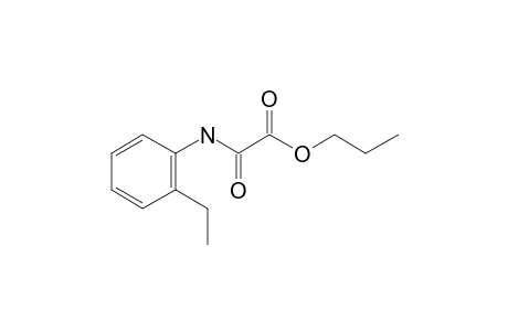 Oxalic acid, monoamide, N-(2-ethylphenyl)-, propyl ester