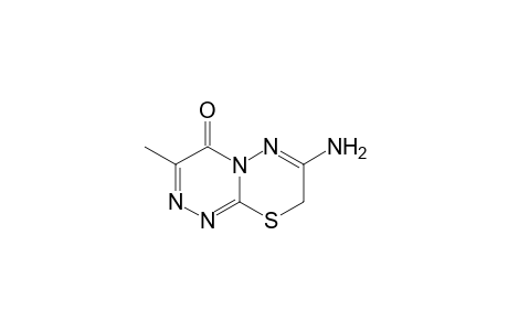 4H,8H-[1,2,4]Triazino[3,4-b][1,3,4]thiadiazin-4-one, 7-amino-3-methyl-