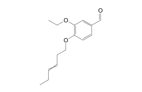 3-ethoxy-4-(hex-3-en-1-yloxy)benzaldehyde