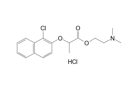 2-[(1-chloro-2-naphthyl)oxy]propionic acid, 2-(dimethylamino)ethyl ester, hydrochloride