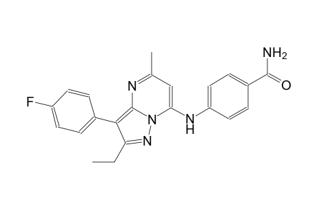 benzamide, 4-[[2-ethyl-3-(4-fluorophenyl)-5-methylpyrazolo[1,5-a]pyrimidin-7-yl]amino]-