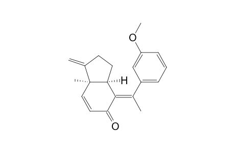 (cis)-2-((3-methoxy-phenyl)-methylmethylene)-6-methyl-7-methylene-bicyclo[4.3.0]non-4-en-3-one