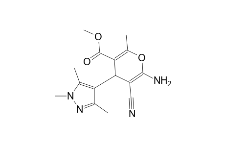 methyl 6-amino-5-cyano-2-methyl-4-(1,3,5-trimethyl-1H-pyrazol-4-yl)-4H-pyran-3-carboxylate