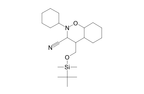 4-(([tert-Butyl(dimethyl)silyl]oxy)methyl)-2-cyclohexyloctahydro-2H-1,2-benzoxazine-3-carbonitrile