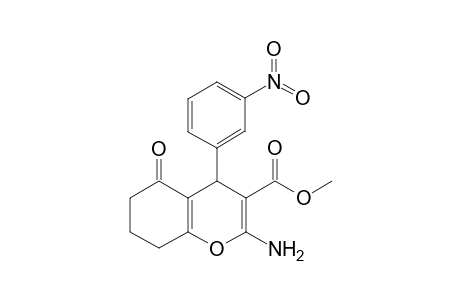 4H-1-Benzopyran-3-carboxylic acid, 2-amino-5,6,7,8-tetrahydro-4-(3-nitrophenyl)-5-oxo-, methyl ester