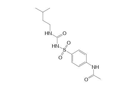 1-[(p-acetamidophenyl)sulfonyl]-3-isopentyurea