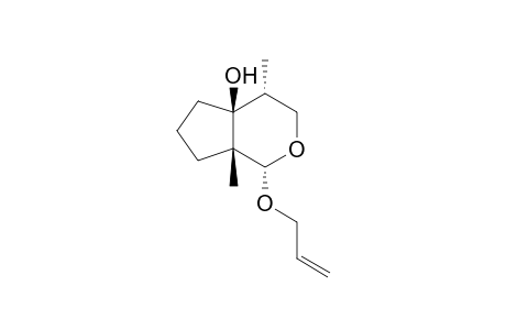 (1R*,2S*,5R*,6R*)-5-(2-Propenyloxy)-4-oxa-2,6-dimethylbicyclo[4.3.0]nonan-1-ol