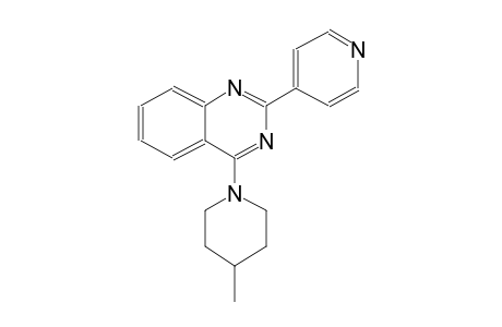 4-(4-methyl-1-piperidinyl)-2-(4-pyridinyl)quinazoline