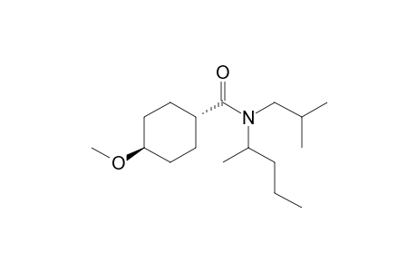 Cyclohexanecarboxamide, 4-methoxy-N-(2-pentyl)-N-isobutyl-, trans