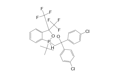 1,1,1,3-TETRAHYDRO-1-(1,1-DIMETHYLETHYL)-1-[2,2-BIS-(4-CHLOROPHENYL)-2-HYDROXYETHYL]-3,3-BIS-(TRIFLUOROMETHYL)-2,1-BENZOXAPHOSPHOLE