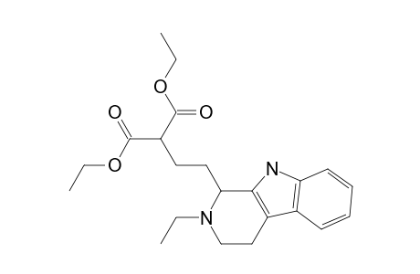 2-[2-(2-Ethyl-1,3,4,9-tetrahydro-$B-carbolin-1-yl)ethyl]malonic acid diethyl ester