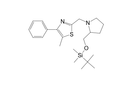 2-[2-(Tert.butyl-dimethyl-siloxyl-methyl)-pyrrolidin-1-ylmethyl]-5-methyl-4-phenyl-thiazol