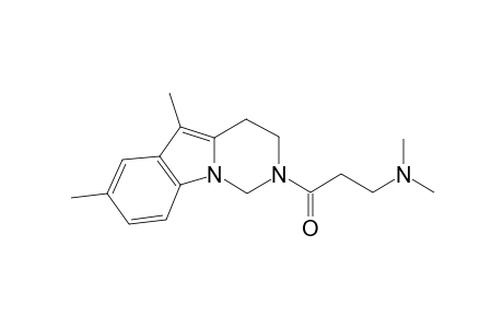 3-(5,7-Dimethyl-3,4-dihydropyrimido[1,6-a]indol-2(1H)-yl)-N,N-dimethyl-3-oxo-1-propanamine