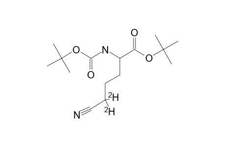 TERT.-BUTYL-2-(TERT.-BUTOXYCARBONYLAMINO)-5-CYANO-5,5-DIDEUTERIOPENTANOATE