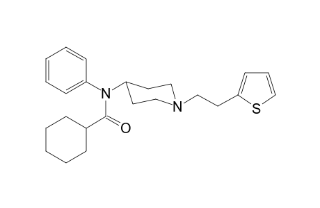 N-Phenyl-N-(1-[2-(thiophen-2-yl)ethyl]piperidin-4-yl)cyclohexanecarboxamide