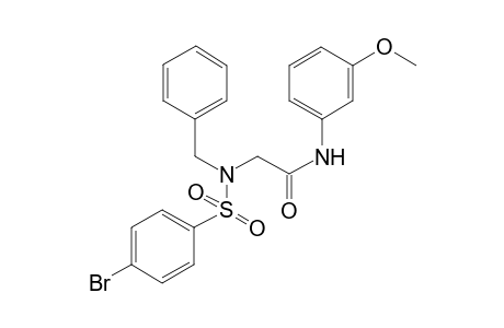 acetamide, 2-[[(4-bromophenyl)sulfonyl](phenylmethyl)amino]-N-(3-methoxyphenyl)-