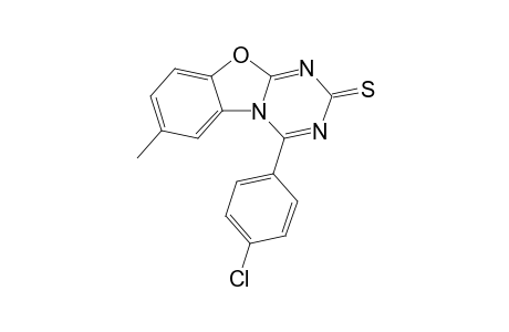 4-(p-Chlorophenyl)-7-methylbenzoxazolo[3,2-a]triazine-2-thione