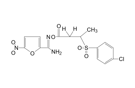 O-{3-[(p-chlorophenyl)sulfonyl]butyryl}-5-nitro-2-furamidoxime