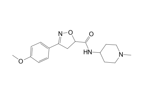 5-isoxazolecarboxamide, 4,5-dihydro-3-(4-methoxyphenyl)-N-(1-methyl-4-piperidinyl)-