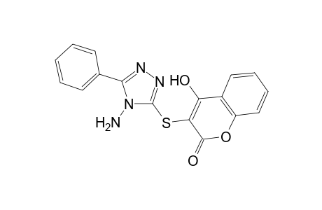 3-((4-Amino-5-phenyl-4H-1,2,4-triazol-3-yl) thio)-4-hydroxy-2H-chromen-2-one