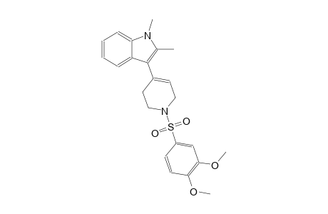 1H-indole, 3-[1-[(3,4-dimethoxyphenyl)sulfonyl]-1,2,3,6-tetrahydro-4-pyridinyl]-1,2-dimethyl-