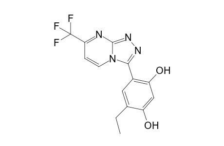 3-(5-ethyl-2,4-dihydroxyphenyl)-7-(trifluoromethyl)-1,2,4-triazolo[4,3-a]pyrimidine