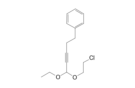 (5-(2-Chloroethoxy)-5-ethoxypent-3-yn-1-yl)benzene