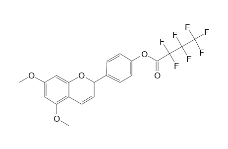 5,7-Dimethoxyapigeninidin, o-heptafluorobutyryl-