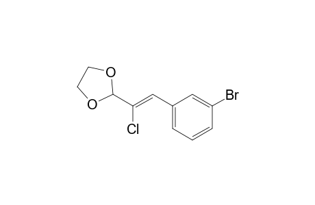 2-[1-Chloro-2-(3-bromophenyl)vinyl]-1,3-dioxolane