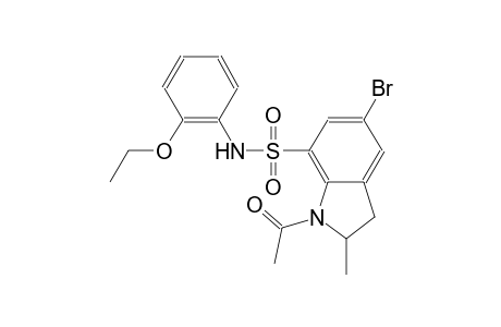 1H-indole-7-sulfonamide, 1-acetyl-5-bromo-N-(2-ethoxyphenyl)-2,3-dihydro-2-methyl-