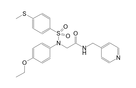 2-(4-ethoxy{[4-(methylsulfanyl)phenyl]sulfonyl}anilino)-N-(4-pyridinylmethyl)acetamide