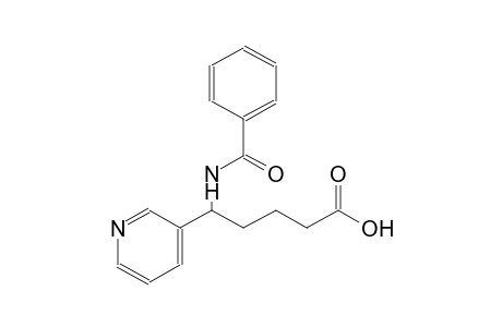 3-Pyridinepentanoic acid, delta-(benzoylamino)-