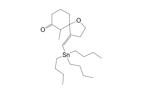 (E)-6-Methyl-4-(tributylstannylmethylene)-1-oxaspiro[4.5]decan-7-one