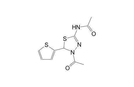 3-ACETYL-5-ACETYLAMINO-2-(2-THIENYL)-2,3-DIHYDRO-1,3,4-THIADIAZOLE