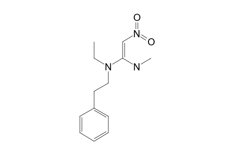 1-(N-ETHYL-2-PHENYLETHYLAMINO)-1-(METHYLAMINO)-2-NITROETHENE