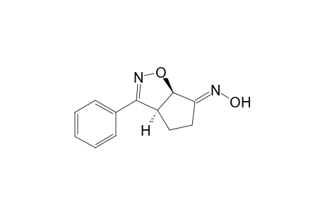 (Z,E)-(3aS*,6aR*)-3-phenyl-4,5-dihydro-3aH-cyclopenta[d]isoxazol-6(6aH)-one oxime