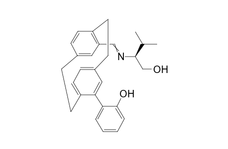 2-(14-{[1-Hydroxymethyl-2-methyl-propylimino]-methyl}-tricyclo[8.2.2.2(4,7)]hexadeca-1(13),4(16),5,7(15),10(14),11-hexaen-5-yl)-phenol